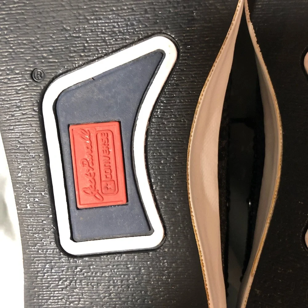 Converse/ Jack Purcell  Black Sequin Women's Sneakers - Picture 5 of 8